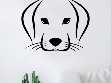 Dog Face Decal Sticker Wall Vinyl Art Home Room Home Decor Animal Pet Teen Adopt Rescue Puppy Doggy Cute Cheap