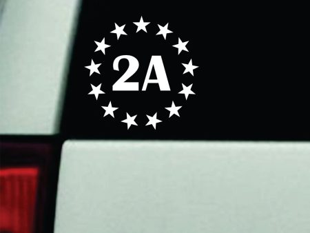 2A Stars Car Decal Truck Window Windshield JDM Bumper Sticker Vinyl Quote Men Girls Amendment USA America Rights We The People Fashion