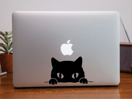 Cat Face V2 Laptop Wall Decal Sticker Vinyl Art Quote Macbook Apple Decor Car Window Truck Kids Baby Teen Inspirational Girls Animals Kitten Cute For Sale