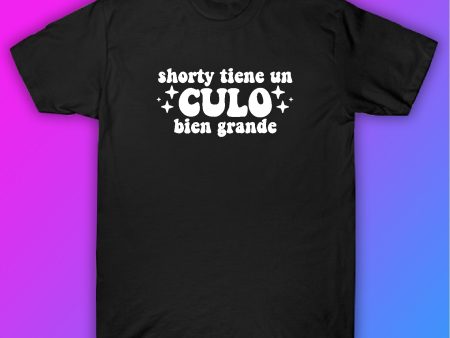 Shorty Tiene Un Culo Bien Grande Tshirt Shirt T-Shirt Clothing Gift Men Girls Trendy Music Reggaeton Spanish Latina Bunny Online now