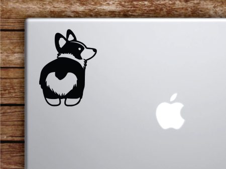 Corgi Butt Laptop Wall Decal Sticker Vinyl Art Quote Macbook Apple Decor Car Window Truck Teen Inspirational Girls Animals Dogs Cute Online Sale