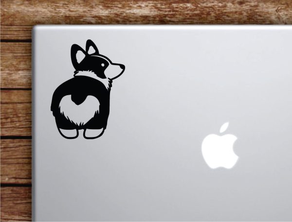 Corgi Butt Laptop Wall Decal Sticker Vinyl Art Quote Macbook Apple Decor Car Window Truck Teen Inspirational Girls Animals Dogs Cute Online Sale