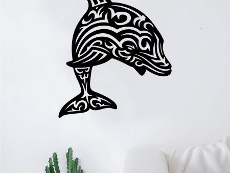 Dolphin V4 Wall Decal Home Room Decor Art Sticker Vinyl Teen Animals Ocean Beach Nautical Fish Marine Life Sale