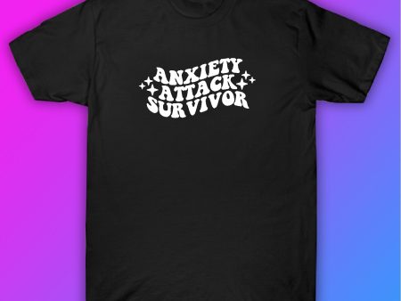 Anxiety Attack Survivor Tshirt Shirt T-Shirt Clothing Gift Men Girls Trendy Cute Motivational Online