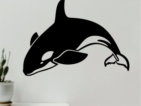 Orca Whale Wall Decal Quote Vinyl Art Home Decor Bedroom Animals Ocean Beach Fish Online now