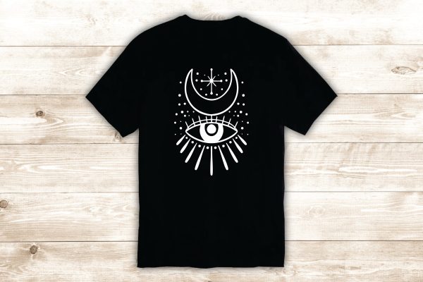 Moon Eye T-Shirt Tee Shirt Vinyl Heat Press Custom Inspirational Quote Teen Motivational Tattoo Boho Online now