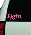 Fight Cancer Car Decal Truck Window Windshield Rearview JDM Bumper Sticker Vinyl Quote Boy Girls Mom Family Awareness Pink Ribbon Online Sale