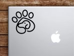 Dog Paw Laptop Wall Decal Sticker Vinyl Art Quote Macbook Apple Decor Car Window Truck Kids Baby Teen Inspirational Girls Boys Cute Puppy Animals Online