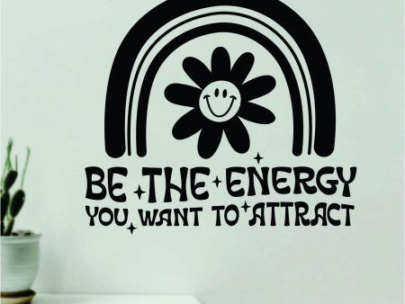 Be The Energy Attract V5 Wall Decal Home Decor Art Sticker Vinyl Quote Inspirational Positive Affirmation Mental Health Yoga Cheap