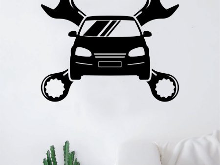 Mechanic Logo Decal Sticker Wall Vinyl Art Wall Bedroom Room Home Decor Car Truck Automobile For Cheap