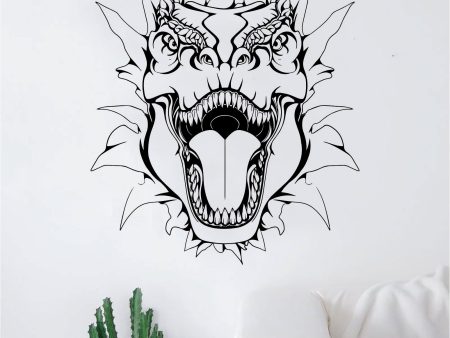 Tyrannosaurus Rex Trex Dinosaur Burst Wall Decal Sticker Vinyl Art Bedroom Living Room Decor Teen Boy Girl Nursery School Children Museum Dino on Sale