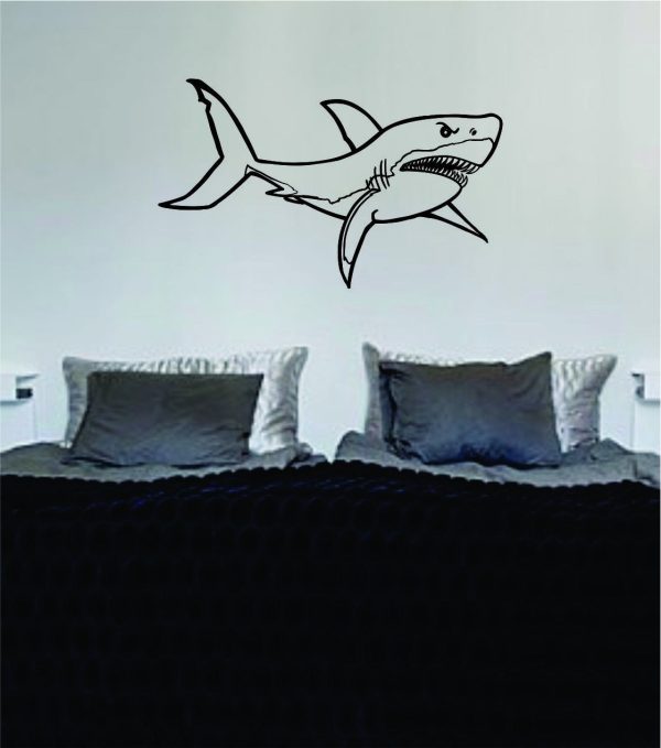 Shark Version 8 Design Animal Decal Sticker Wall Vinyl Decor Art Supply