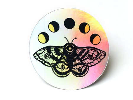 Holographic Moons & Moth Sticker Online Hot Sale