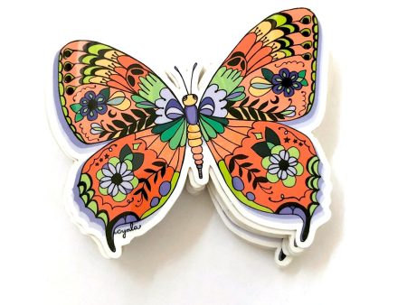 Patterned Butterly Vinyl Sticker Online Sale