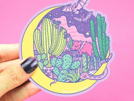 Desert Moon Vinyl Sticker Supply