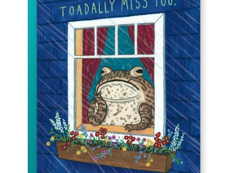 Toadally Miss You Card For Sale