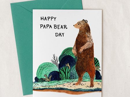 Happy Papa Bear Day Card For Discount