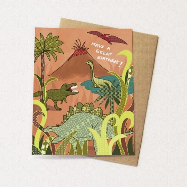 Dinosaurs Birthday card Hot on Sale