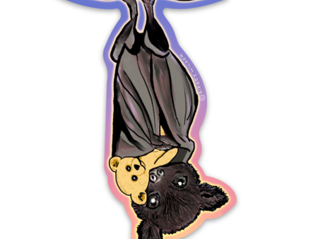 Cuddle Buddies Bat Vinyl Sticker For Discount