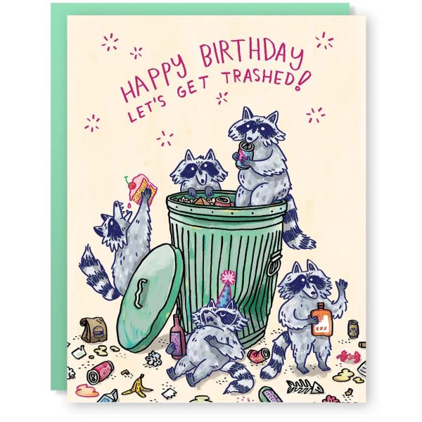 Raccoons Birthday Card For Discount