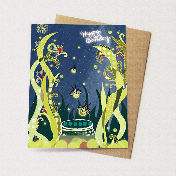 Fireflies Birthday card Hot on Sale