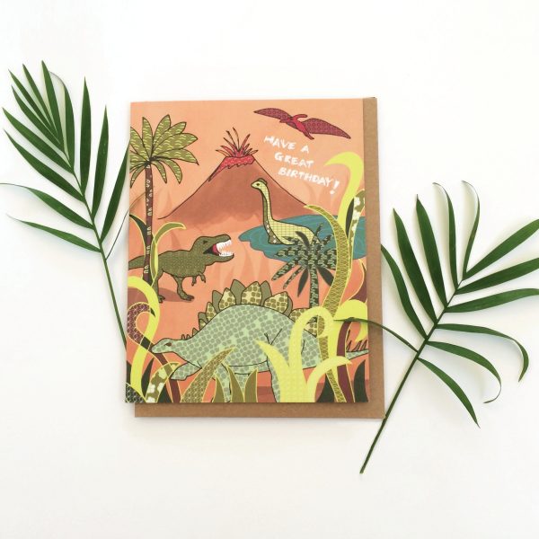 Dinosaurs Birthday card Hot on Sale