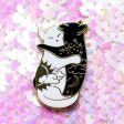 Day and Night Hugging Cats Enamel Pin Online Hot Sale