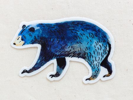 Blue Bear Animal Vinyl Sticker Cheap