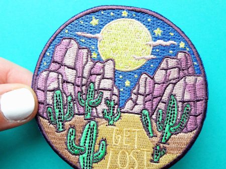 Desert Night, GET LOST Iron-On Patch Online now