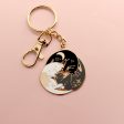 Trio of Sleeping Cats Keychain For Sale