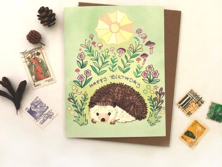 Hedgehog Birthday card Discount