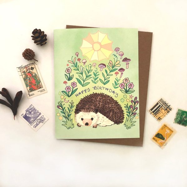 Hedgehog Birthday card Discount