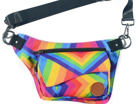 Rainbow Slash Hip Bag Hot on Sale