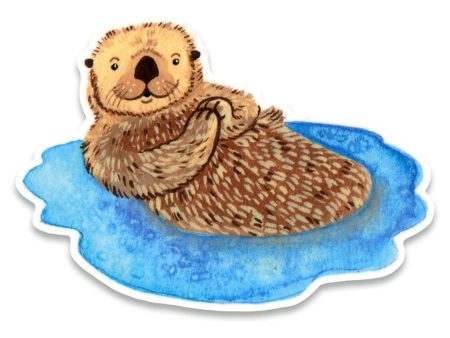 Otter Vinyl Sticker Hot on Sale