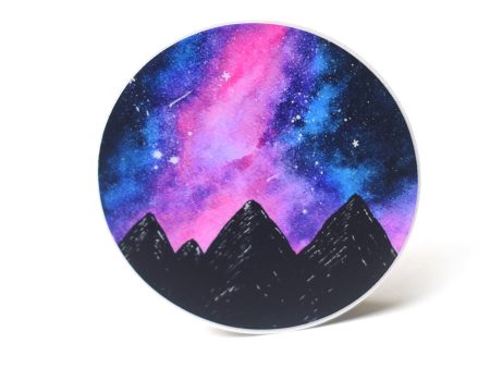 Cosmic Mountain Vinyl Sticker Online