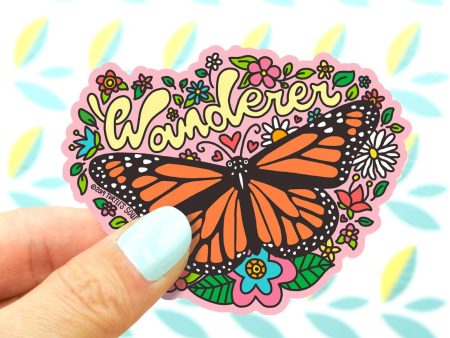 Butterfly Wanderer Vinyl Sticker Cheap