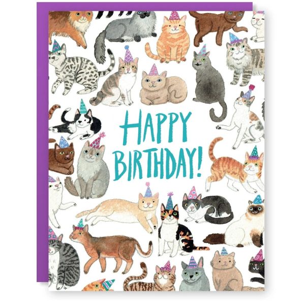 Birthday Cats Card Supply